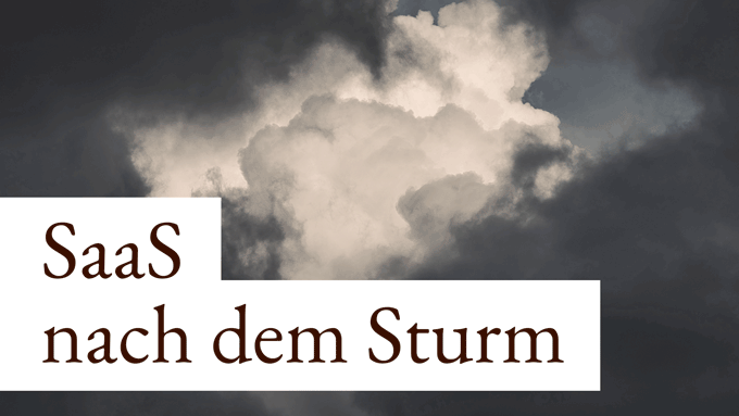 SaaS nach dem Sturm