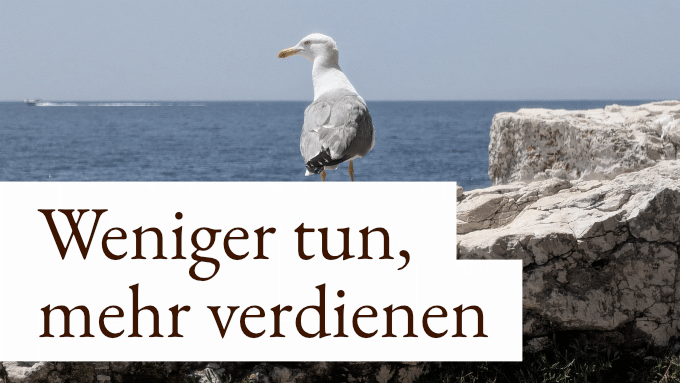 Zurücklehnen und die Nase vorn haben