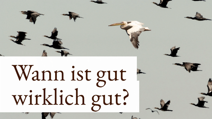Wann ist gut wirklich gut?