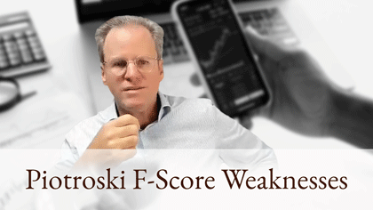 Piotroski F-Score Weaknesses