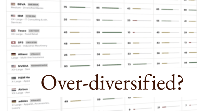 Over-diversified?