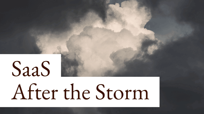 SaaS After the Storm
