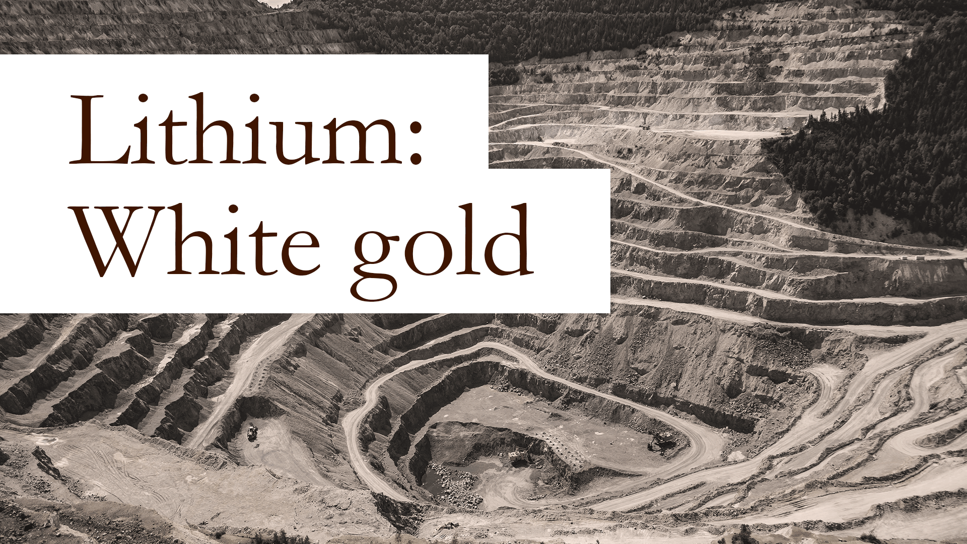 Lithium: The white gold of the energy transition