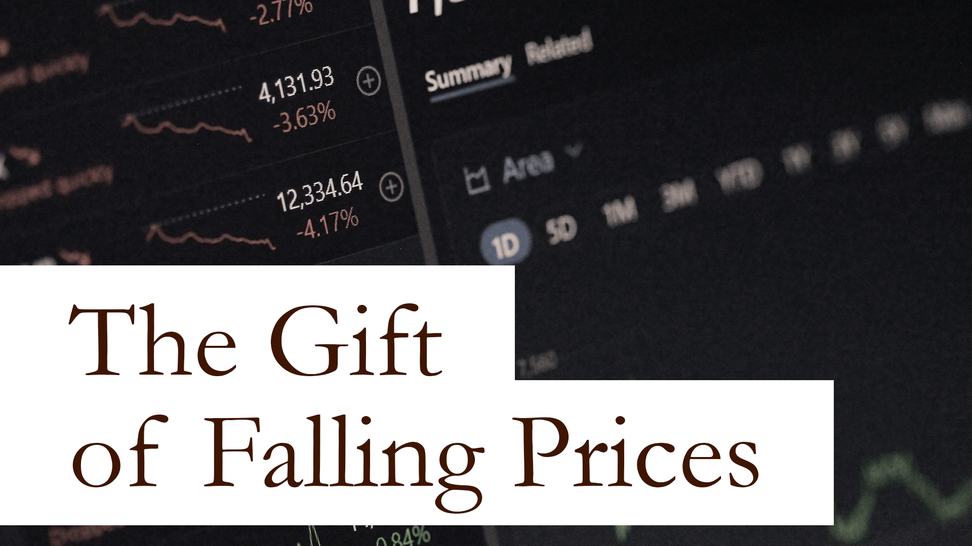 The Gift of Falling Prices